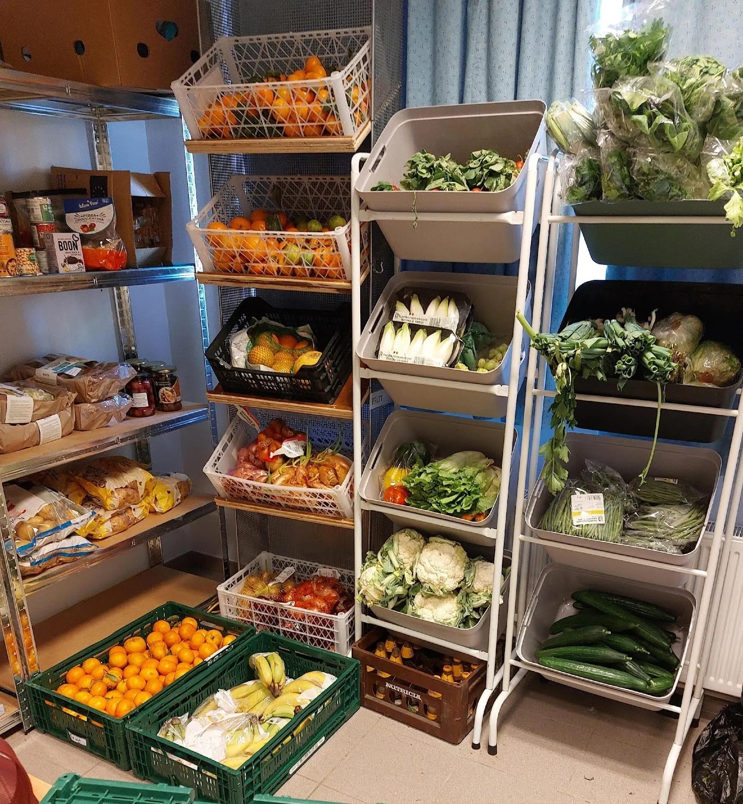 Groenten en fruit opslag